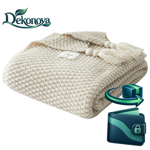 Decke strick plaid - decke,