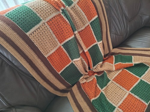 Strick plaid kuscheldecke - ,