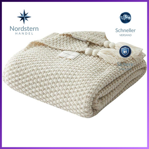 Decke strick plaid - decke,