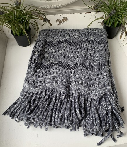 Kuscheldecke melia strick blau - kuscheldecke,