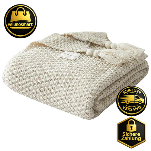 Decke strick plaid - decke,