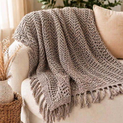 Fine strick decke plaid - strick,